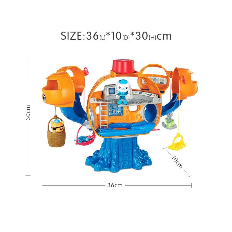 Small Submarine Column Toy Octopus Castle
