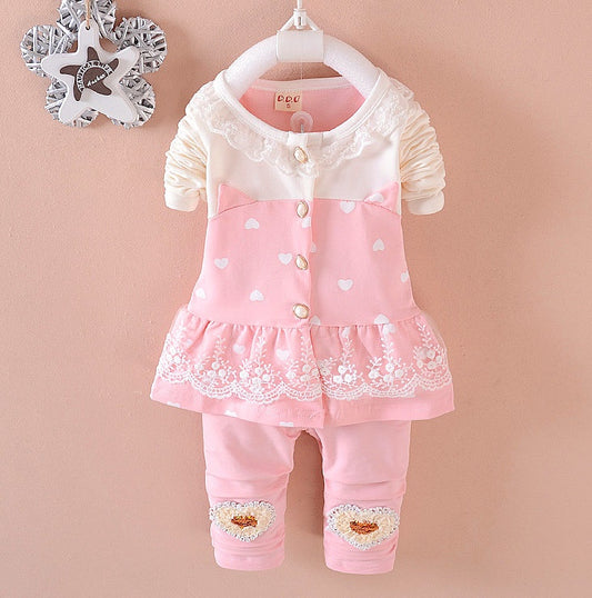 BibiCola Baby Girls Tracksuit Set