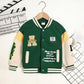 Toddler Kids Trendy Embroidery Letter Print Jacket – Baseball Collar