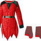 Christmas Kids Clothes Cute Sequin Elf Costumes