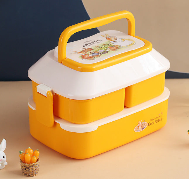 Cute Kids Bento Fruit  Divided Picnic Box