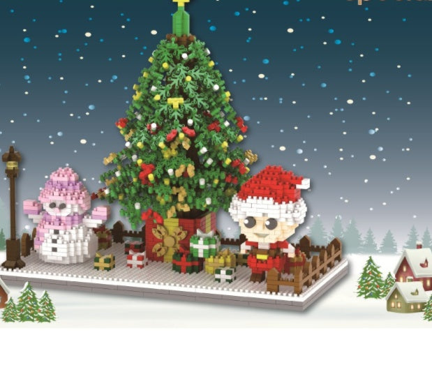 Micro Mini Blocks – Father Christmas &amp; Holiday Set
