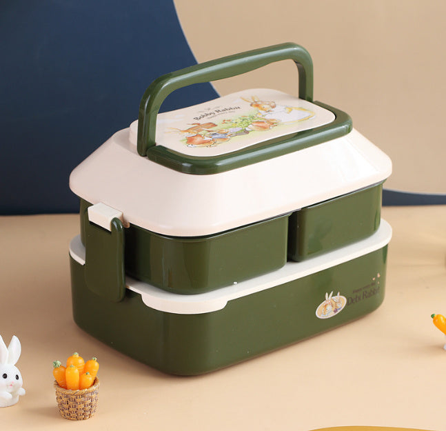 Cute Kids Bento Fruit  Divided Picnic Box