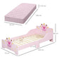 HOMCOM Princess Crown Toddler Bed – Sweet Dreams for Little Royals