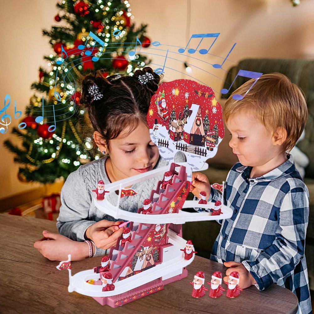 Christmas Slide Crawling Stairs Track Gift Toy