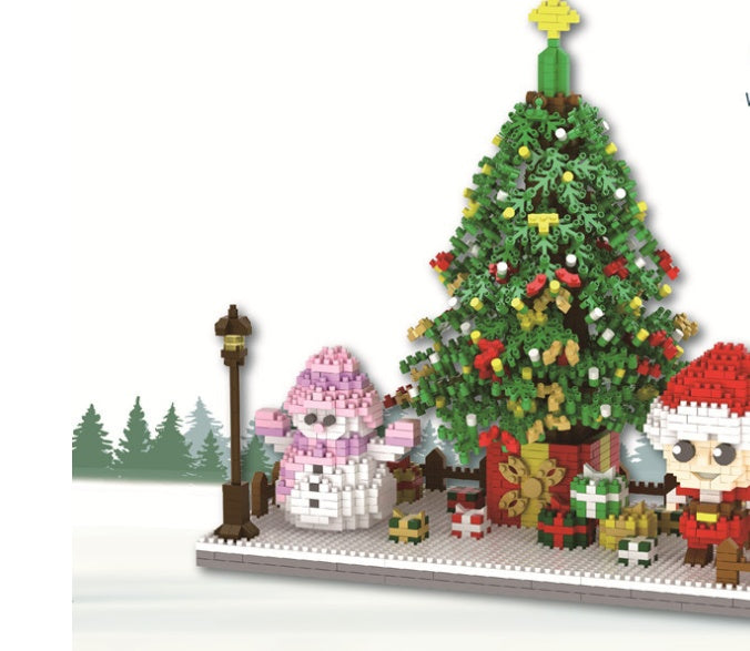Micro Mini Blocks – Father Christmas &amp; Holiday Set