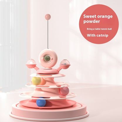 4-Level Cat Toy Tower – Interactive Fun for Pets