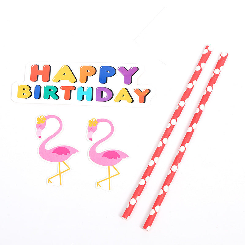 Pennant Pull Flag Return Gift Bag Tableware Set Decoration