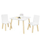 Kids Table and 2 Chairs Set – 3 Pieces Wooden Activity Play Table