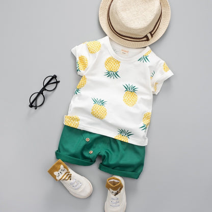 Summer Short-Sleeved Two-Piece Suit