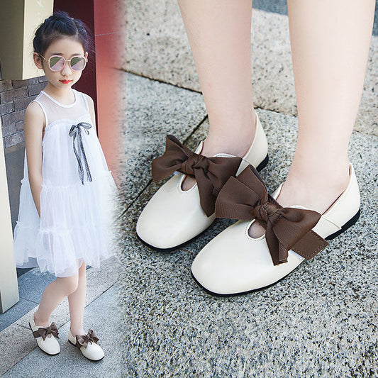 Children's Grandma Leather Shoes Spring Kids