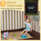 Kids Wooden Sandbox with Canopy – Brown (56 x 40 x 52 cm)