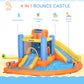 5-in-1 Bounce House Water Park Jumping Castle With Water Pool, Slide,