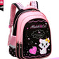 Kids School Cute Cat Print Backpack Bag