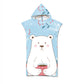Kids Cartoon Animal Hooded Beach Towel